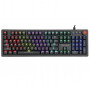 Marvo KG917 tastiera meccanica da gaming, layout US, RGB, switch Jixian Blue, USB, nera