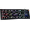 Marvo KG917 tastiera meccanica da gaming, layout US, RGB, switch Jixian Blue, USB, nera