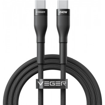 Veger CC03 cavo USB-C a USB-C, PD 48 V 5 A 240 W, 1,5 m, nero