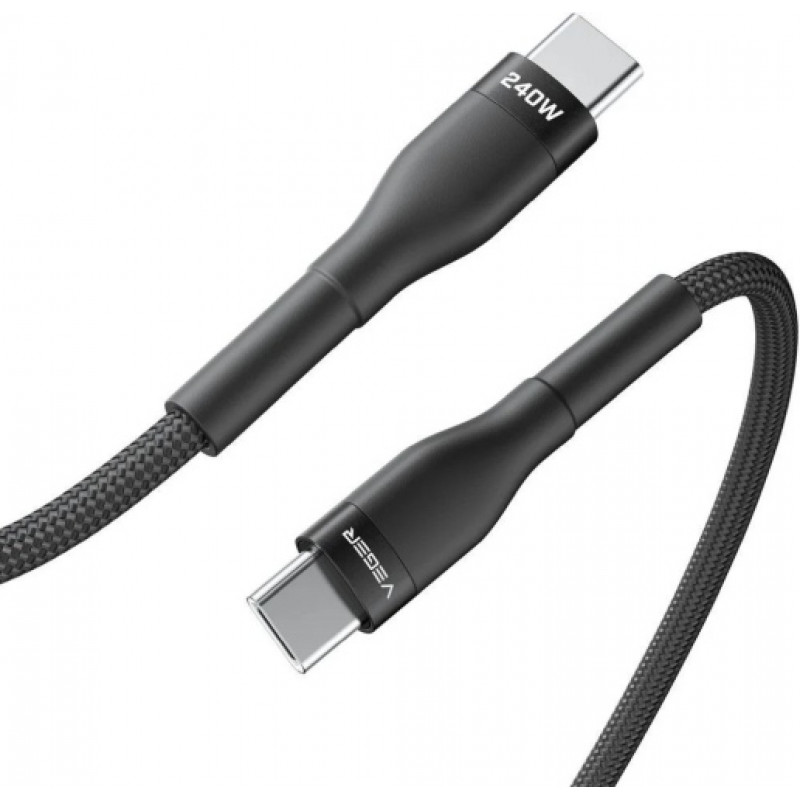 Veger CC03 cavo USB-C a USB-C, PD 48 V 5 A 240 W, 1,5 m, nero