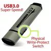 Kanguru SS3 KF3WP-128G chiavetta USB 3.0, 128 GB, con protezione da scrittura fisica