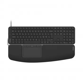 Contour Design CDTP2050BALPN2050 tastiera da scrivania cablata, dimensioni standard (100%), USB, switch a forbice, QWERTY, nera