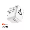 FIXED Voyager70W adattatore da viaggio, bianco