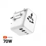 FIXED Voyager70W adattatore da viaggio, bianco