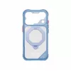Skinarma Saturn Skin000483 custodia con MagSafe e RotatingKick Stand per iPhone 18 Pro / 17 Pro, blu