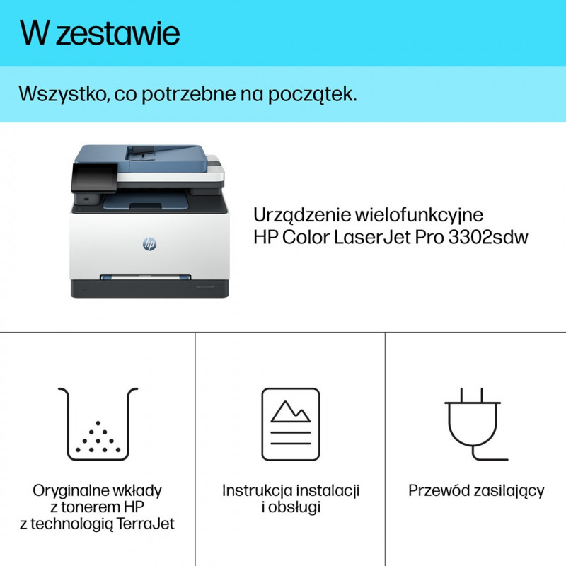 HP Color LaserJet Pro 3302sdw stampante multifunzione (499Q6F)