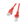Lanberg PCU6-10CC-0025-R cavo patch RJ45 Cat.6 U/UTP, 0,25 m, rosso