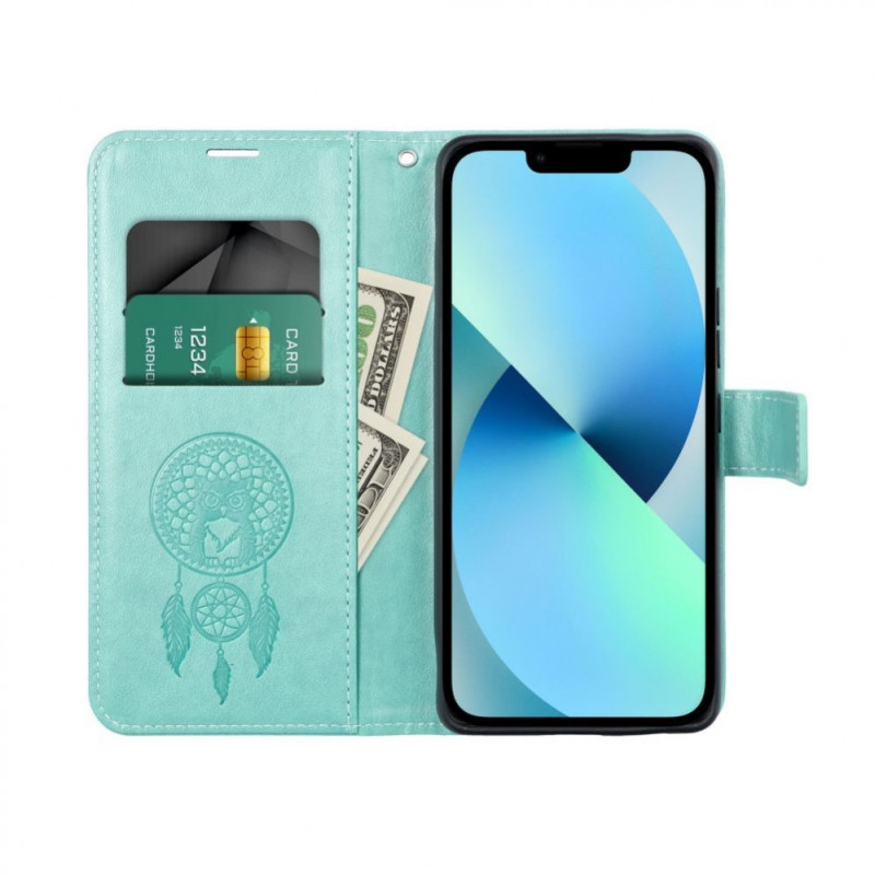 OEM custodia a libro Mezzo Book per Samsung S20 FE / S20 FE 5G, motivo acchiappasogni, verde
