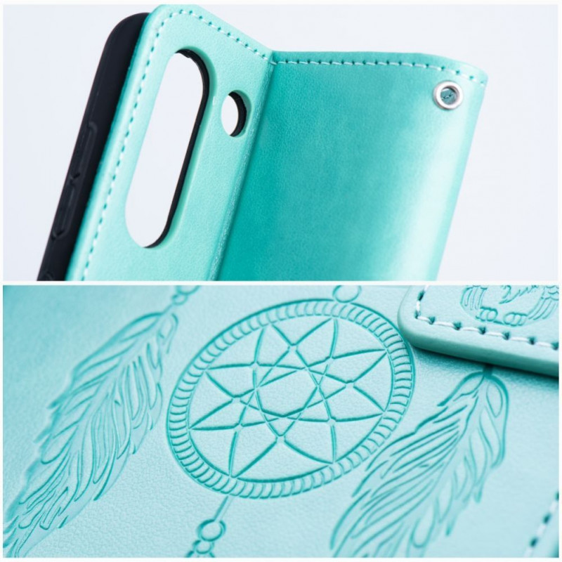 OEM custodia a libro Mezzo Book per Samsung S20 FE / S20 FE 5G, motivo acchiappasogni, verde
