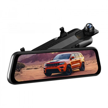 WOLFBOX G930 dashcam a specchio, anteriore 4K + posteriore 1080p, 64 GB