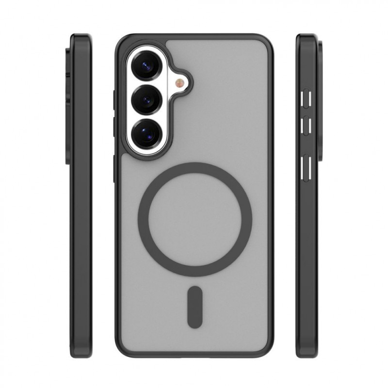 iLike Mag Matt custodia per Samsung Galaxy A16 4G / A16 5G / A17 4G / A17 5G con ampio foro per la fotocamera, nera