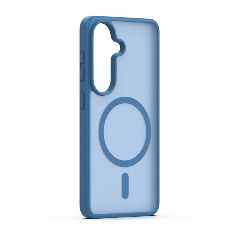 iLike Mag Matt custodia per Samsung Galaxy A16 4G / A16 5G / A17 4G / A17 5G con ampio foro per la fotocamera, blu scuro