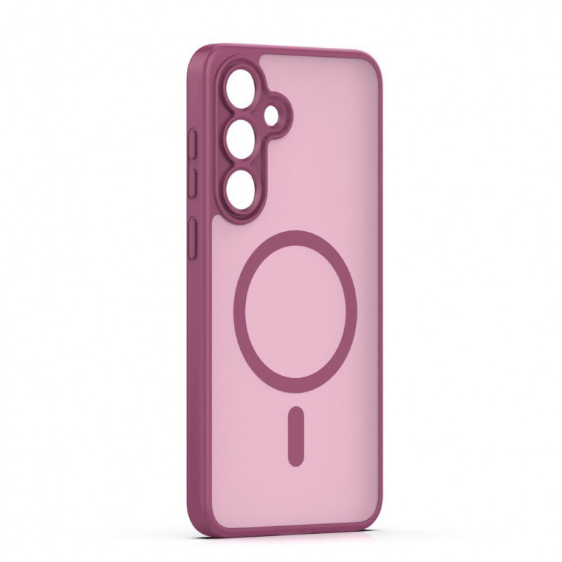 iLike Mag Matt custodia per Samsung Galaxy A16 4G / A16 5G / A17 4G / A17 5G con ampio foro per la fotocamera, bordeaux