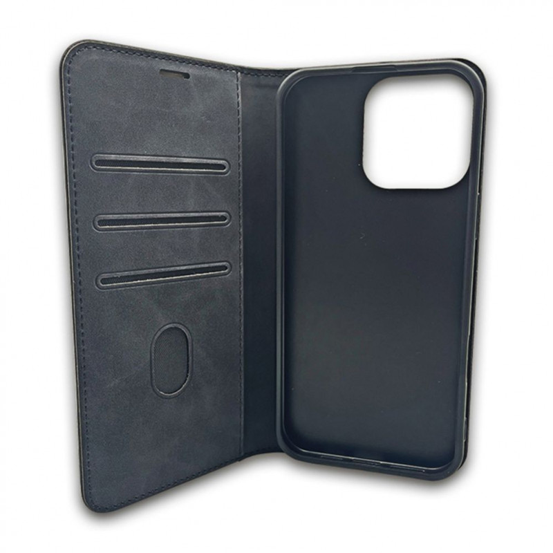 TFO Smart Suede custodia per iPhone 17 Pro Max 6,9 / iPhone 18 Pro Max 6,9, nera