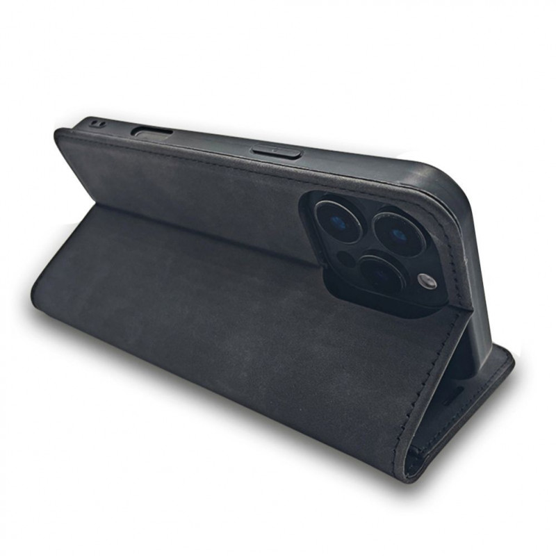 TFO Smart Suede custodia per iPhone 17 Pro Max 6,9 / iPhone 18 Pro Max 6,9, nera