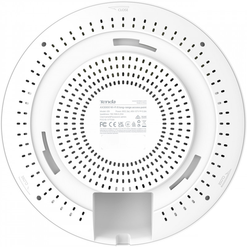 Tenda i29 access point Wi-Fi 6 AX3000, PoE