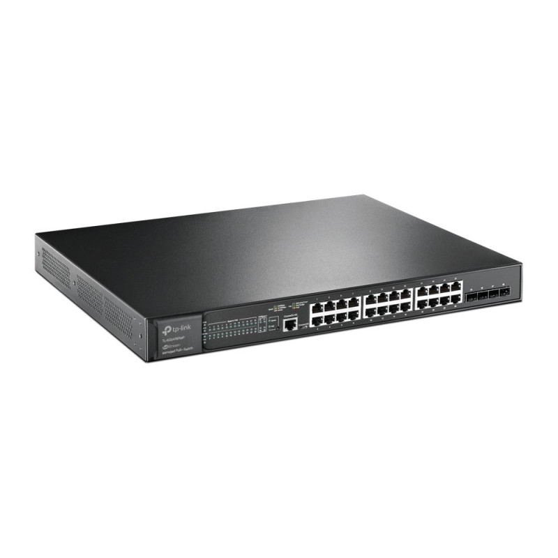 TP-Link JetStream TL-SG3428XMP switch di rete gestito L2+ Gigabit Ethernet con PoE, 1U, nero