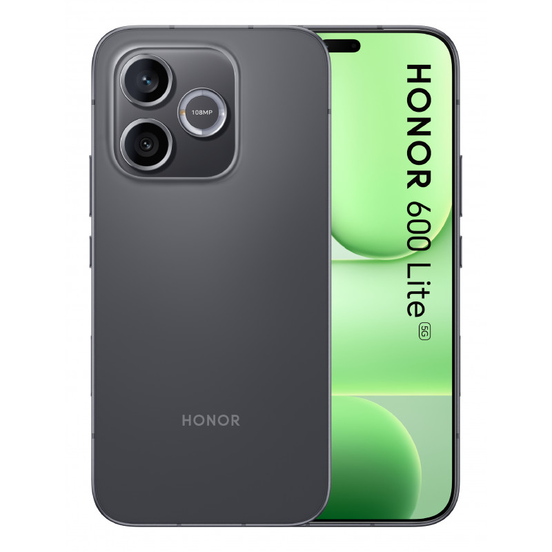 Honor 600 Lite 5G smartphone, 8 GB RAM, 256 GB, dual SIM, nero (Velvet Black), OEM