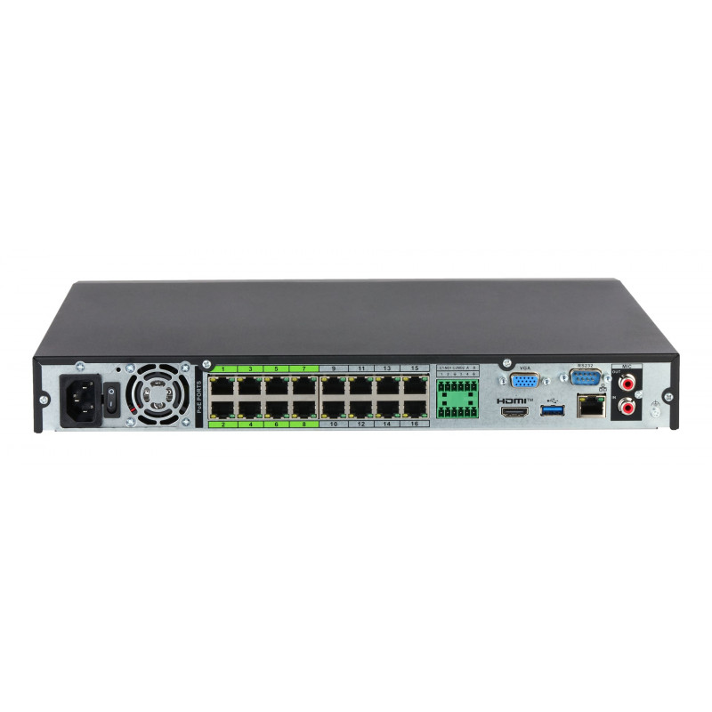 Dahua NVR5232-16P-EI2 videoregistratore di rete IP, 32 canali, 16 PoE, WizSense