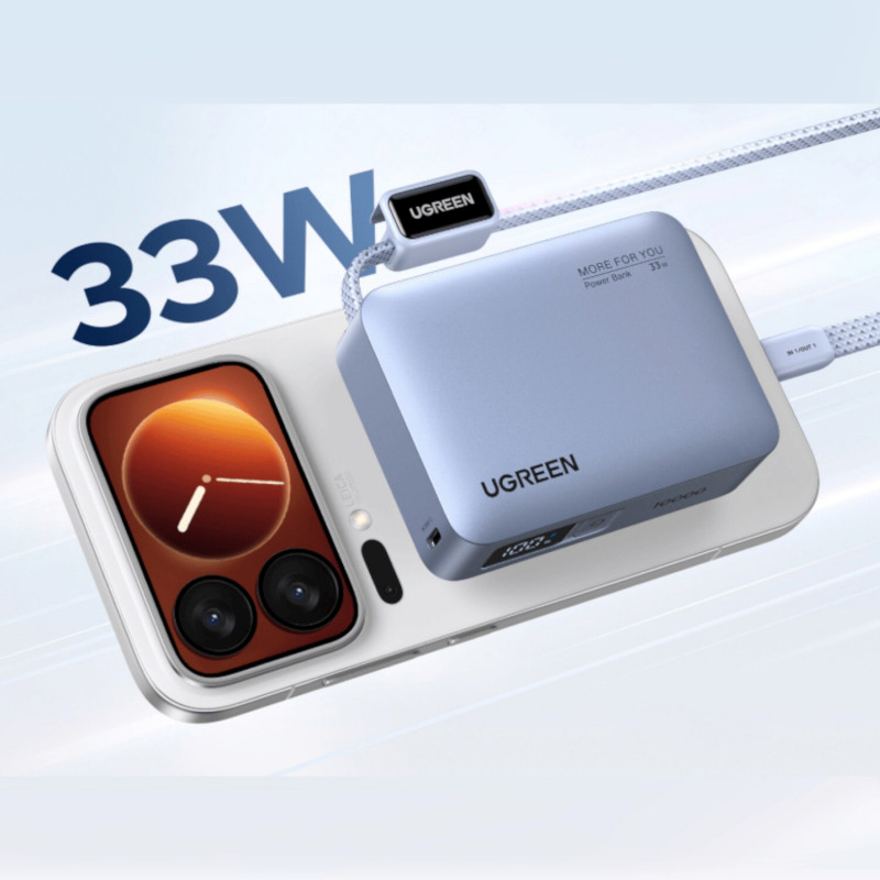 Ugreen PB584 power bank 10000 mAh, grigio