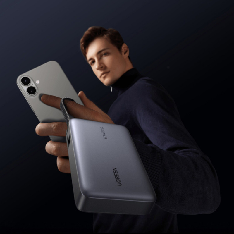 Ugreen PB550 power bank, 20000 mAh, grigio