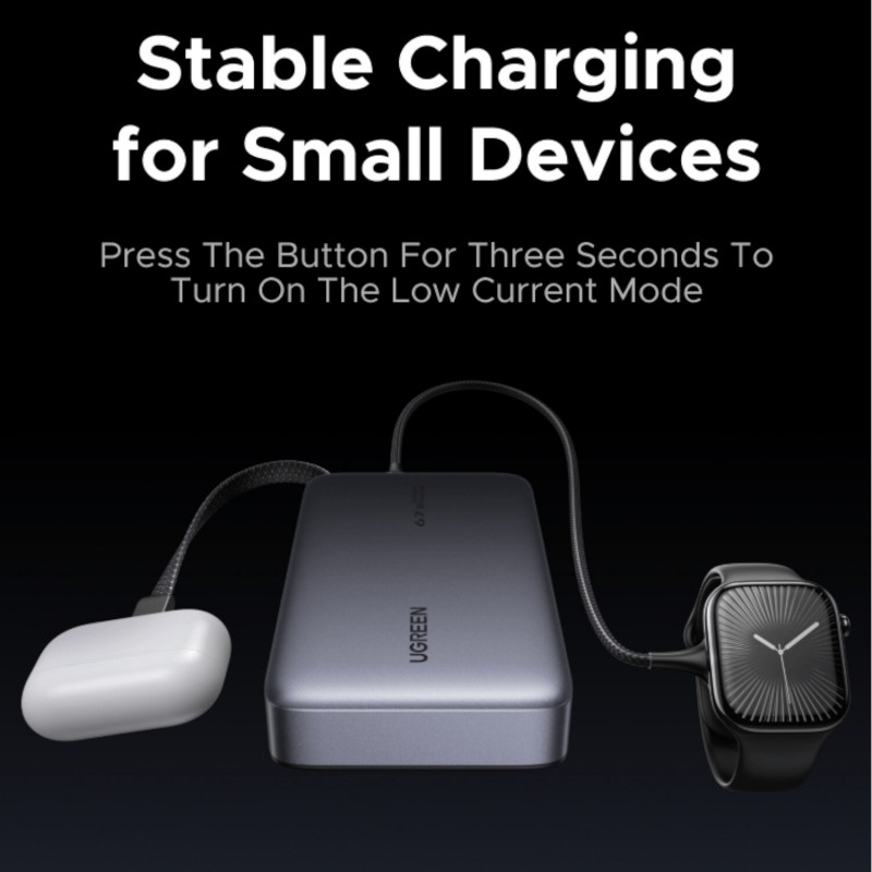 Ugreen PB550 power bank, 20000 mAh, grigio