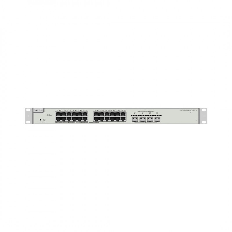 Reyee RG-NBS5200-24GT4XS-P-V2 switch PoE gestito, 24 porte + 4x SFP+