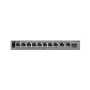 Reyee RG-ES211GS-P switch di rete PoE, 8 porte + 2x uplink + 1x SFP