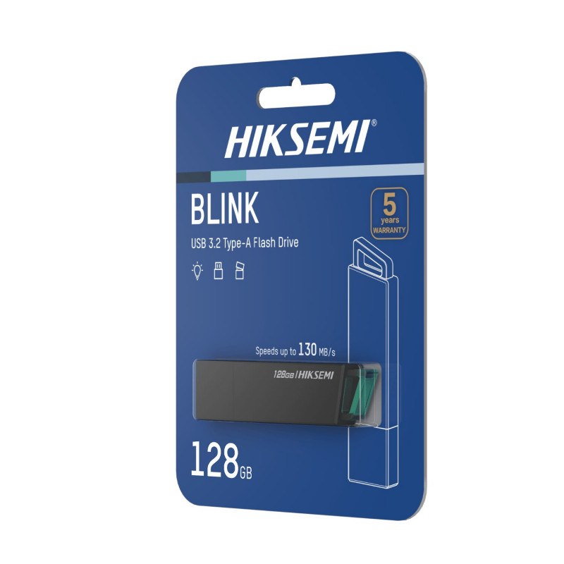 Hiksemi Blink HS-USB-E302 chiavetta USB 3.2 da 128 GB, nera
