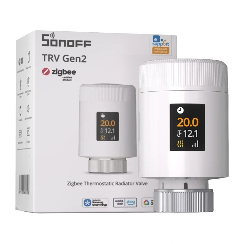 Sonoff TRV Gen2 (TRV-ZBT) Zigbee valvola termostatica per termosifone