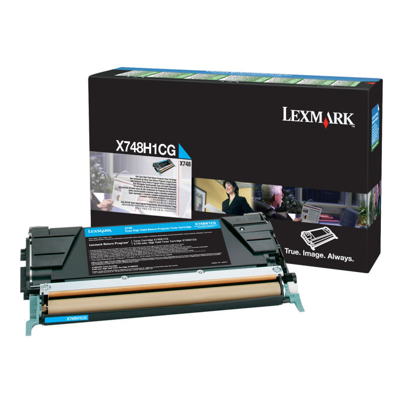 Lexmark X748H1CG cartuccia toner per X748de, X748de LDS, X748de Statoil, X748dte, ciano