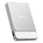 Belkin UltraCharge Pro Slim BPD022HQWH power bank magnetico, 10000 mAh, 25 W, argento, con display