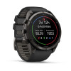 Garmin Fenix 9 Pro 010-04337-16 smartwatch, 51 mm, titanio DLC Carbon Gray, cinturino in silicone nero/Pebble Grey
