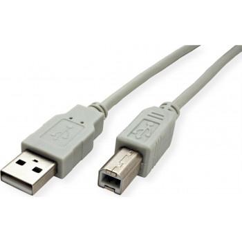 Secomp STANDARD cavo USB 2.0, tipo A-B, beige, 3 m
