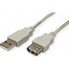 Secomp STANDARD cavo di prolunga USB 2.0, tipo A-A, maschio/femmina, beige, 3 m
