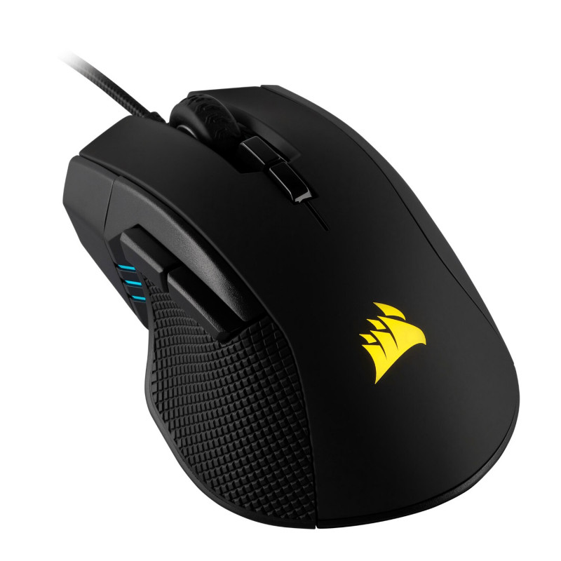 Corsair IRONCLAW RGB CH-9307011-AP mouse da gaming, 18000 DPI, nero