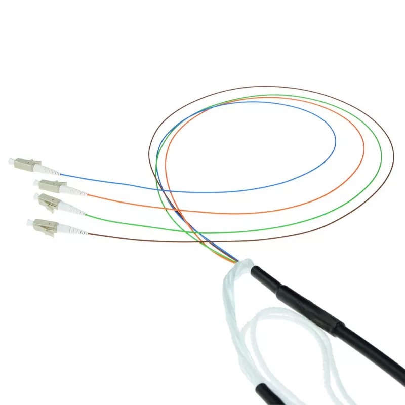 ACT 20 m cavo in fibra ottica multimodale 50/125 OM4 per interni ed esterni, 8 fibre, connettori LC, RL4302