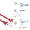 ACT FC2552 cavo patch CAT6A S/FTP ultra flessibile, 0,25 m, TPE, RJ45, antiaggancio, rosso