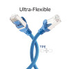 ACT FC2602 cavo patch CAT6A S/FTP ultra flessibile, 2 m, TPE, RJ45, antiaggancio, blu