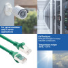 ACT FC2715 cavo di collegamento S/FTP CAT6A ultraflessibile, 15 m, TPE, con protezione antigancio, verde