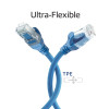 ACT FC1651 cavo patch CAT6A U/UTP ultraflessibile con connettori RJ45, 1,5 m, TPE, con protezione antigancio, blu