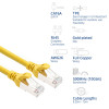 ACT FC2810 cavo patch S/FTP CAT6A, 10 m, TPE, ultraflessibile, con protezione antigancio, RJ45, giallo