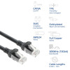 ACT FC1951 cavo di collegamento di rete CAT6A U/UTP ultraflessibile, 1,5 m, TPE, RJ45 antigancio, nero