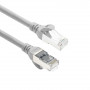 ACT FC2001 cavo di collegamento di rete CAT6A S/FTP ultraflessibile, 1 m, TPE, RJ45 antigancio, grigio