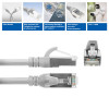 ACT FC2001 cavo di collegamento di rete CAT6A S/FTP ultraflessibile, 1 m, TPE, RJ45 antigancio, grigio