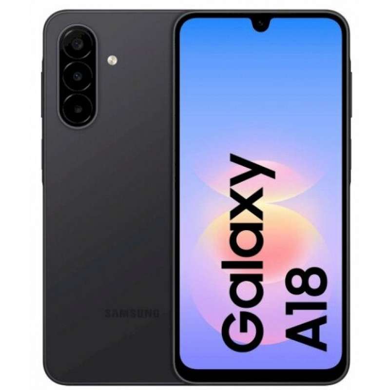 Samsung Galaxy A18 4G A185 smartphone, Dual SIM, 4 GB di RAM, 128 GB, nero