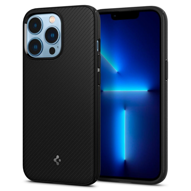 Spigen Mag Armor SPN1735BLK custodia per Apple iPhone 13 Pro, MagSafe, nera opaca