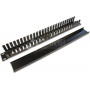 Wirewin KRP 1U BL 19" pannello passacavi con coperchio, nero RAL9005