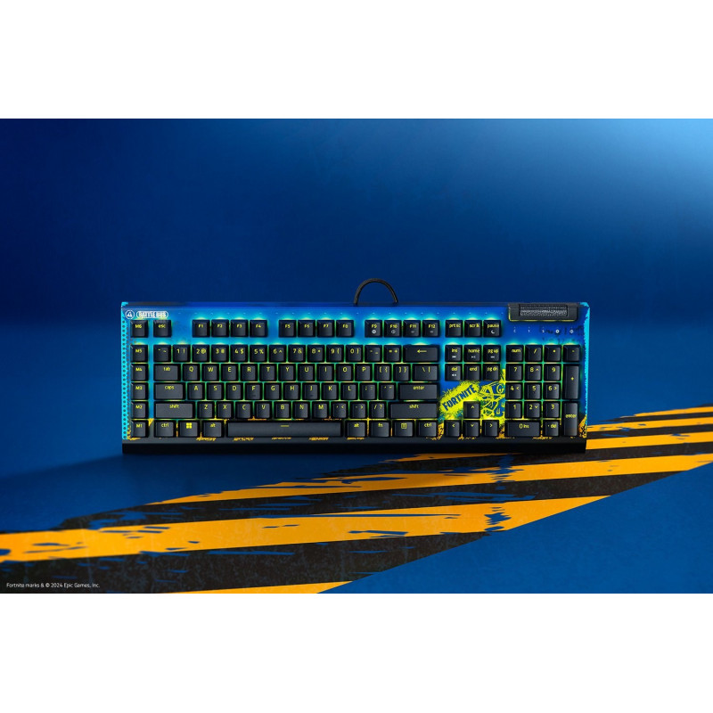 Razer BlackWidow V4 X Fortnite Edition tastiera gaming, USB, layout inglese USA