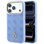 Guess Peony 4G Small Logo MagSafe custodia per smartphone iPhone 18 Pro / 17 Pro, azzurra